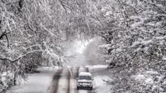 Commuters warned of icy roads as cold snap continues to freeze UK